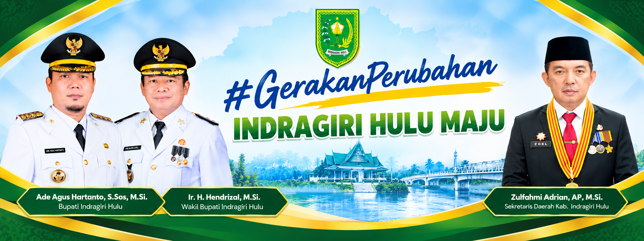 Spanduk Indragiri Hulu Maju